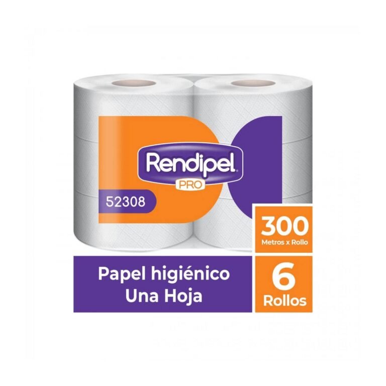 PAPEL HIGIÉNICO INDUSTRIAL RENDIPEL 6X300 MTS