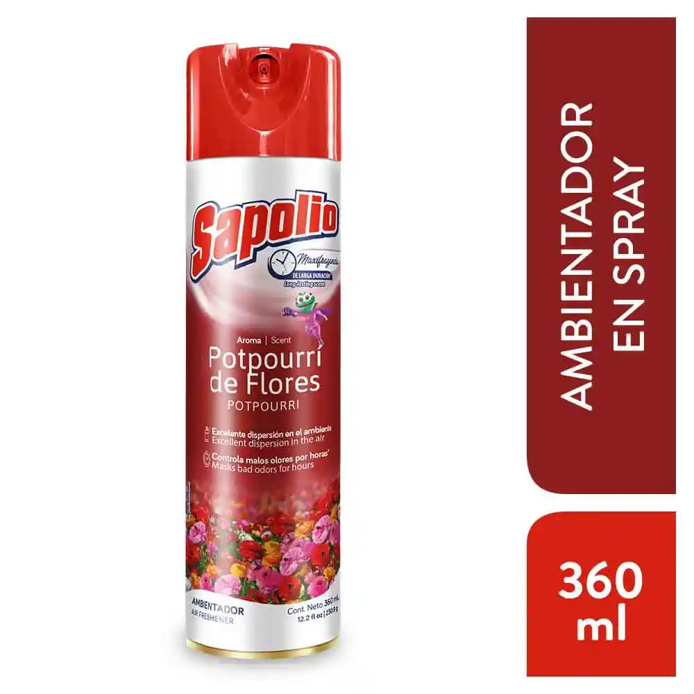 AROMATIZANTE SAPOLIO POTPOURRÍ DE FLORES 360 ML