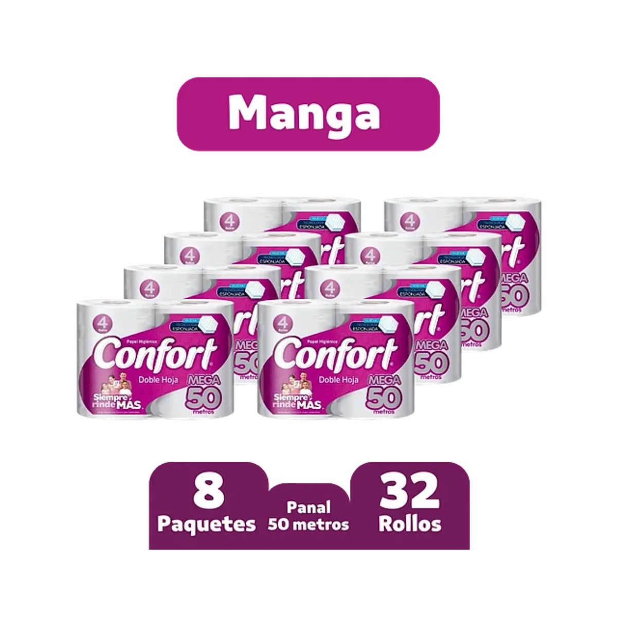 MANGA CONFORT 40 MTS X 32 ROLLOS